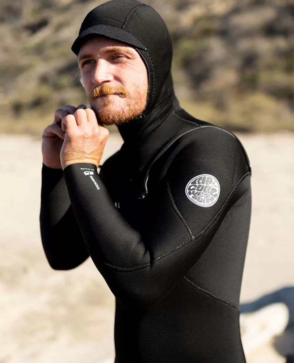 Rip Curl ROUPA DE MERGULHO | Fatos completos>Fato De Surf Dawn Patrol Hood 5/4 Chest Zip Black