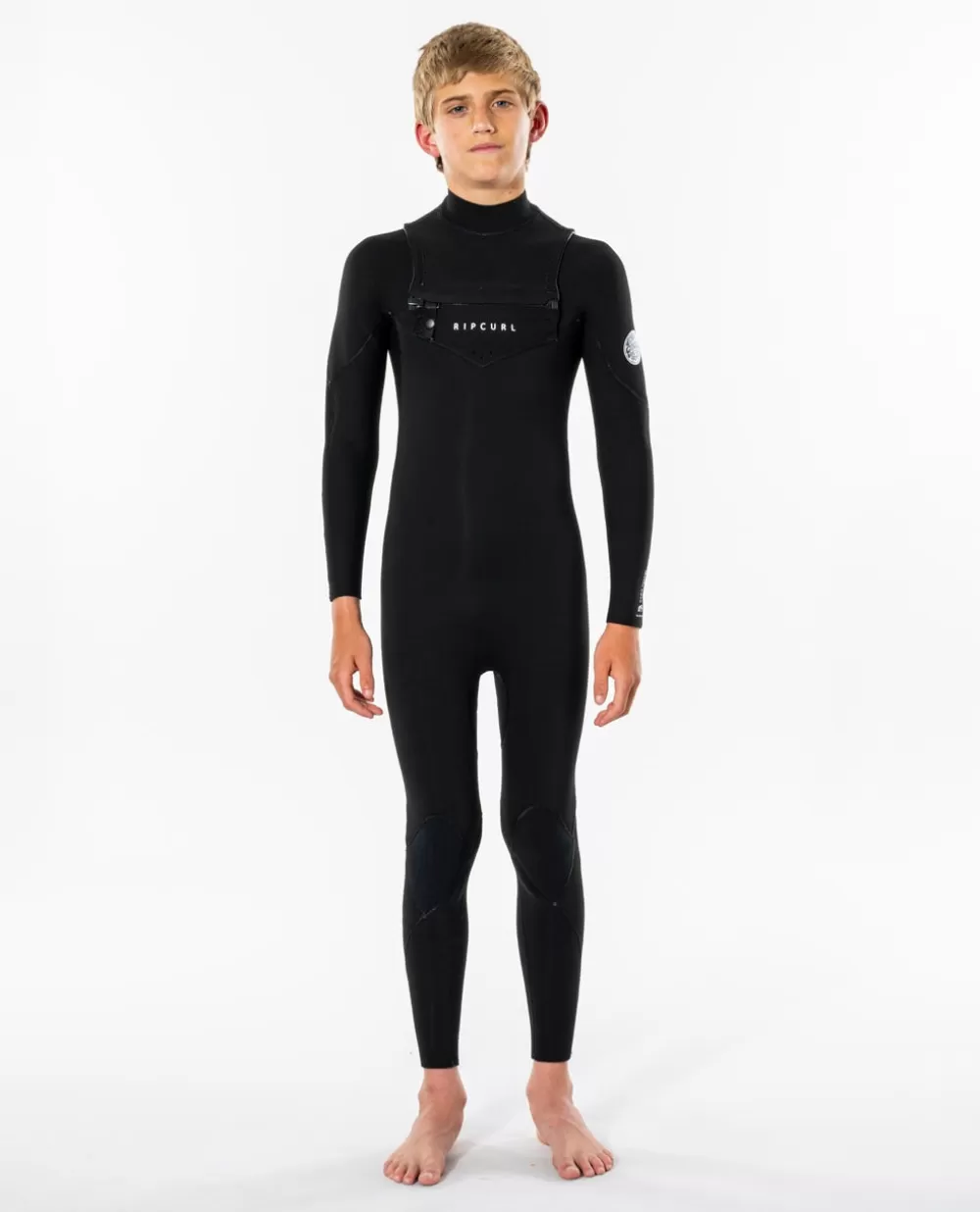 Rip Curl FATOS DEMERGULHOPARA RAPAZ | Steamers>Fato De Surf Junior Dawn Patrol 4/3 Chest Zip (2022) Black
