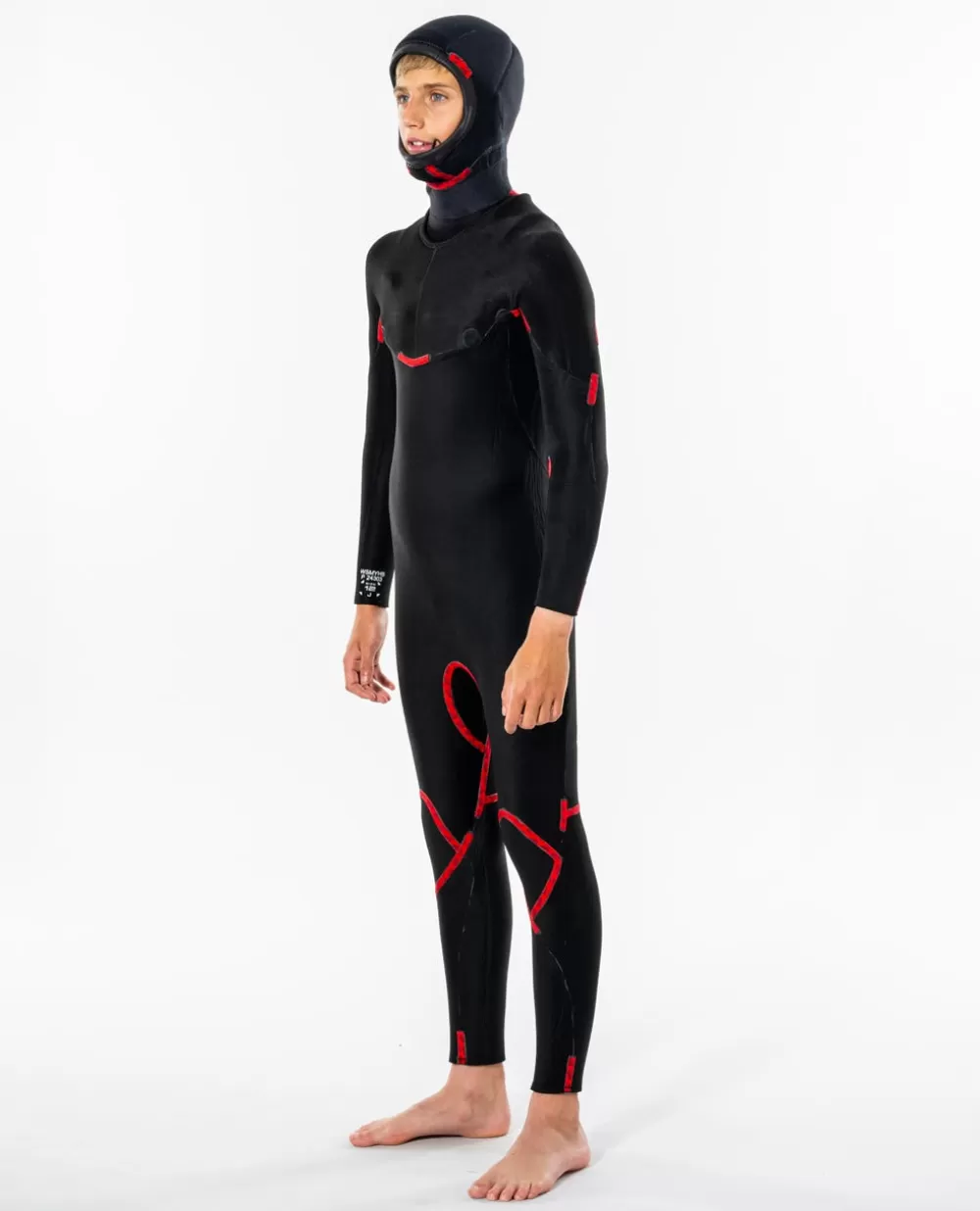 Rip Curl FATOS DEMERGULHOPARA RAPAZ | Steamers>Fato De Surf Junior Dawn Patrol 5/4 Com Capuz E Fecho Na Frente Black