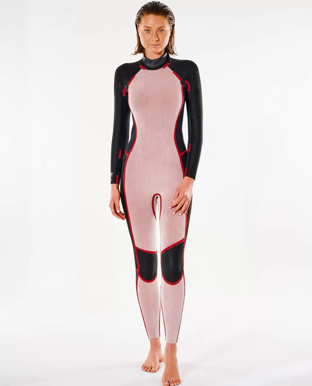 Rip Curl ROUPA DEMERGULHO | Fatos completos>Fato De Surf Women Dawn Patrol 4/3 Back Zip Peach