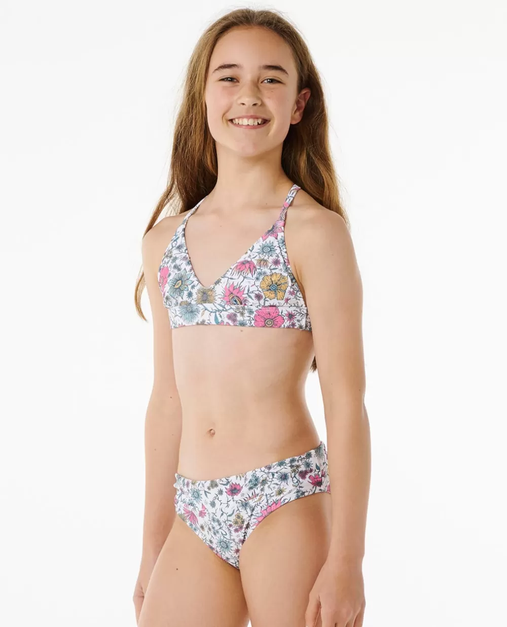 Rip Curl VESTUARIOPARARAPARIGA | Fatos de banho>Hibiscus Heat Bikini - Girls (8-14 Years) Pink