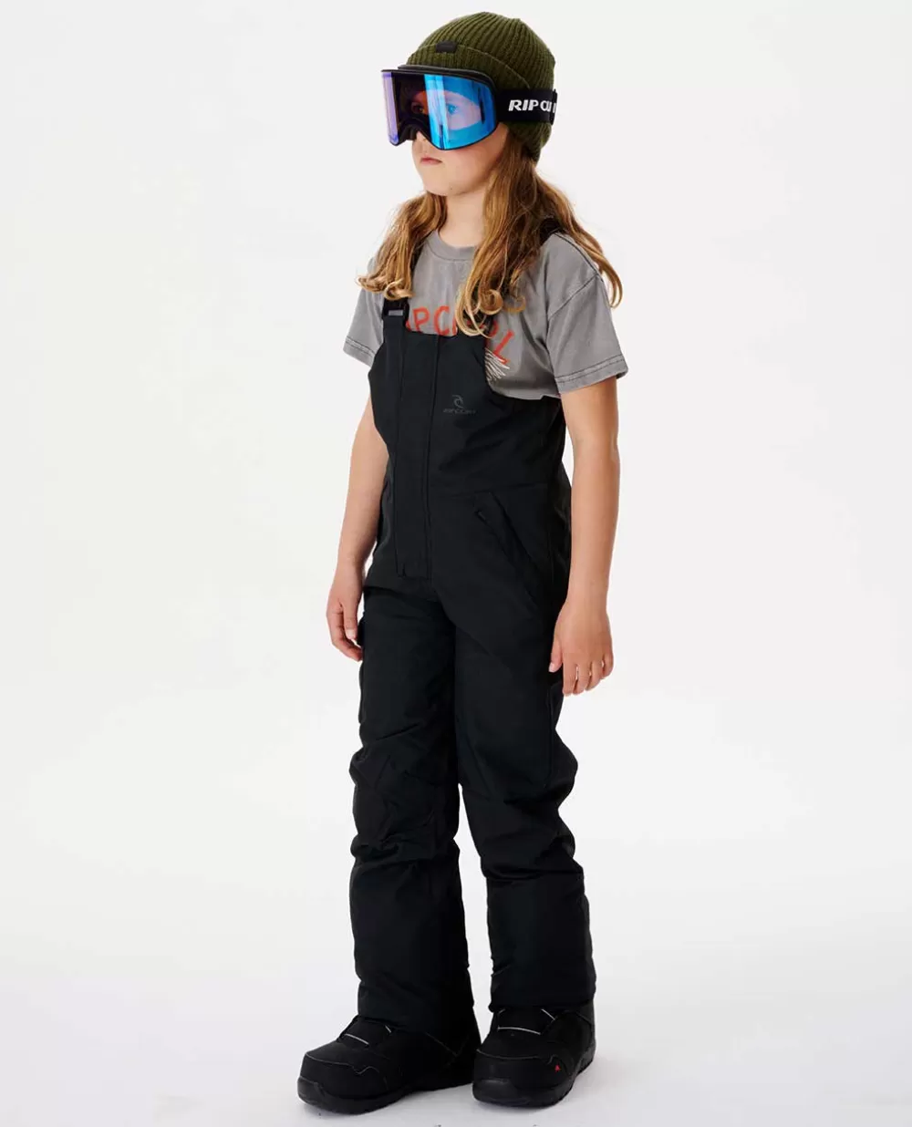 Rip Curl Equipamento para a neve>Jardineiras Junior Pant Jet Black