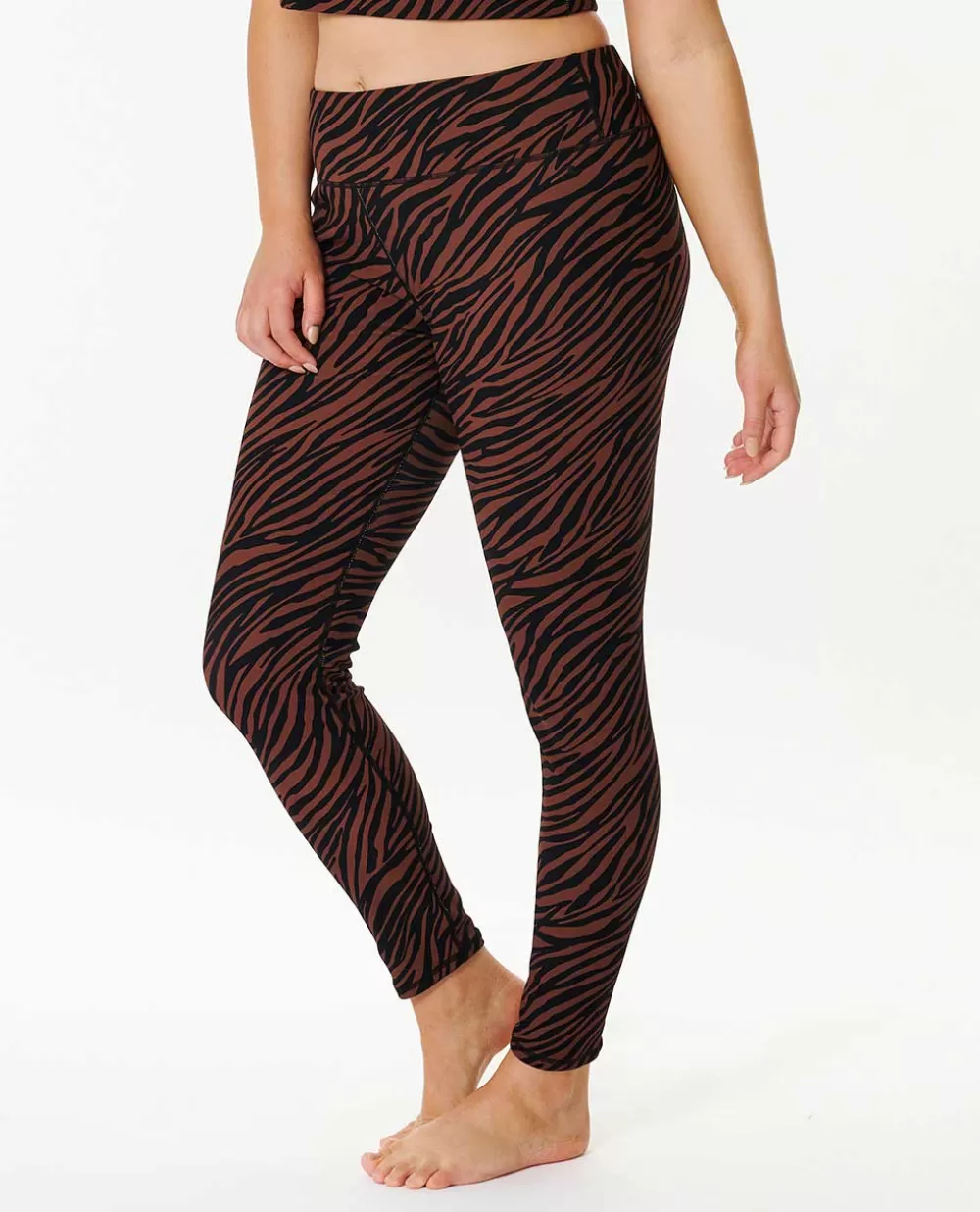 Rip Curl VESTUÁRIO | Calças>Leggings Caneladas Mirage Sun Tribe Brown