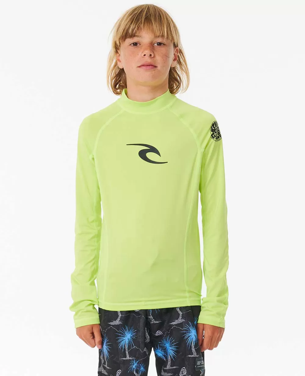 Rip Curl FATOS DEMERGULHOPARA RAPAZ | Camisolas em rash e casacos>Marca Wave UPF Manga Comprida Rash Vest Rapaz