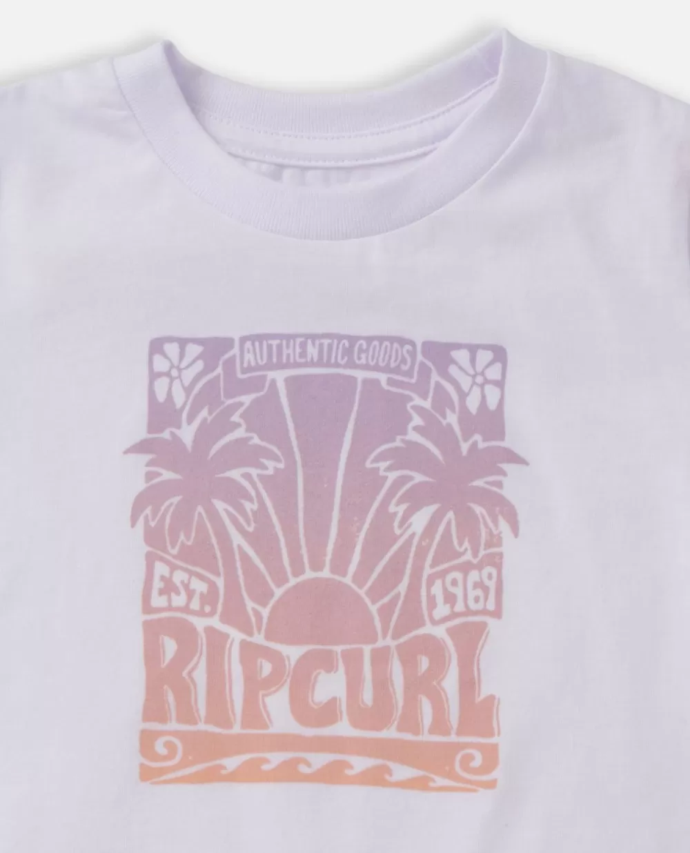 Rip Curl VESTUARIOPARARAPARIGA | Tops e t-shirts>Mini T-shirt Padrão Low Tide Para Rapariga Optical White