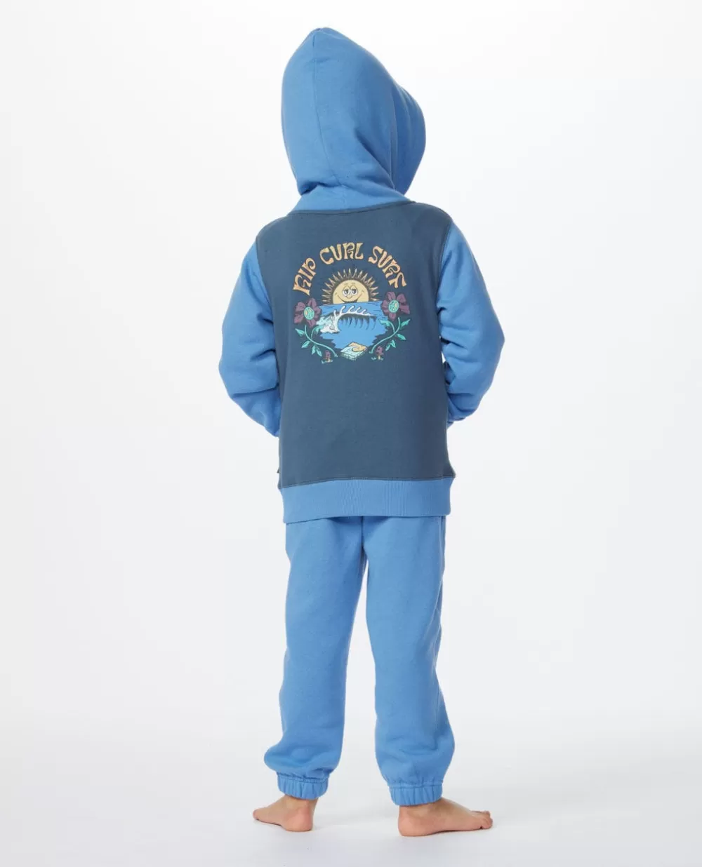 Rip Curl VESTUARIOPARA RAPAZ | Camisolas com capuz e pulôveres>Mystic Waves Com Capuz E Fecho De Correr Rapaz Blue Yonder
