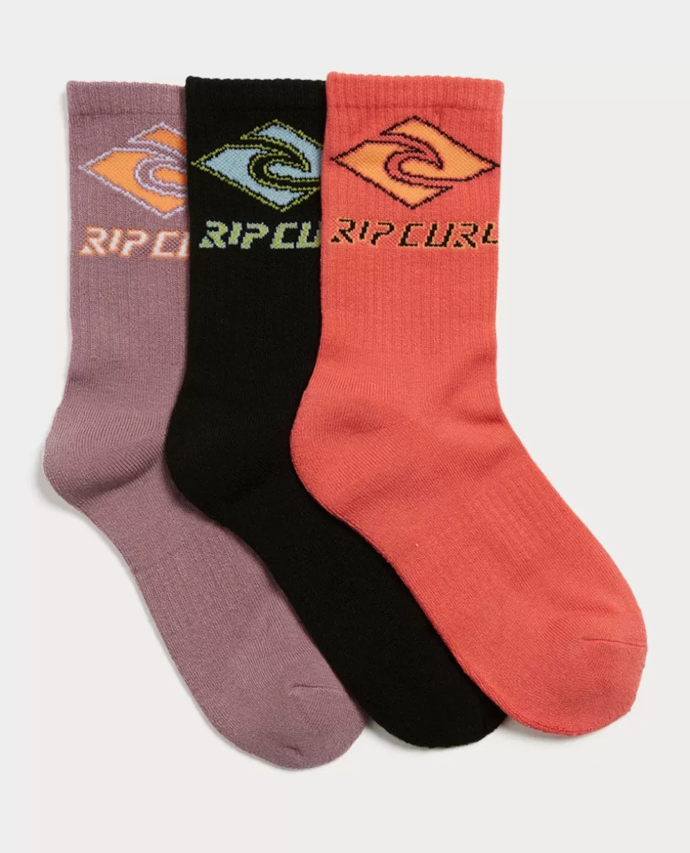 Rip Curl VESTUARIOPARA RAPAZ | Acessórios>Pack De 3 Meias De Cano Médio Diamond Para Rapaz