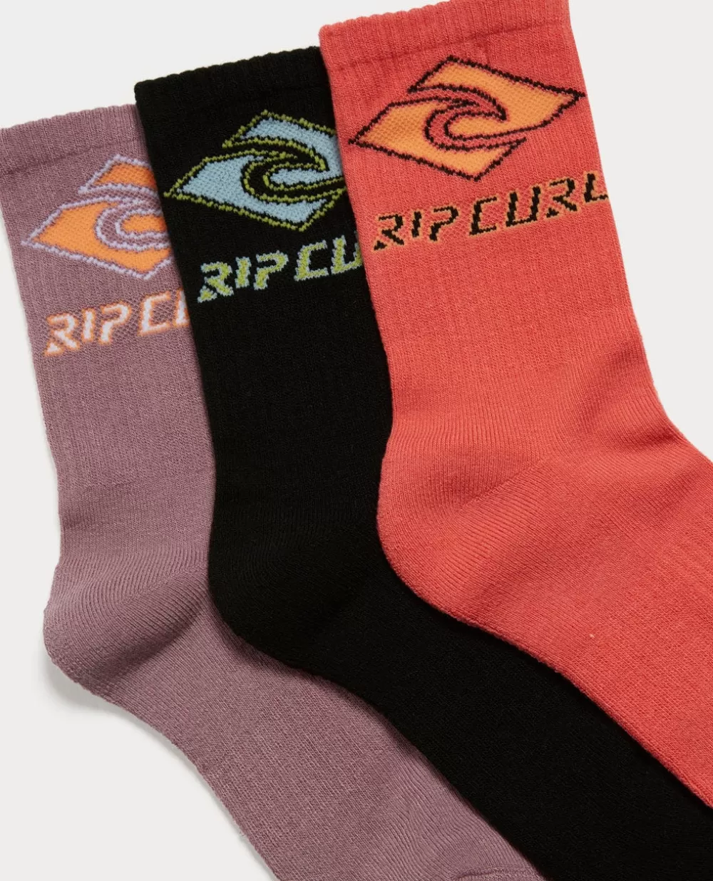 Rip Curl VESTUARIOPARA RAPAZ | Acessórios>Pack De 3 Meias De Cano Médio Diamond Para Rapaz