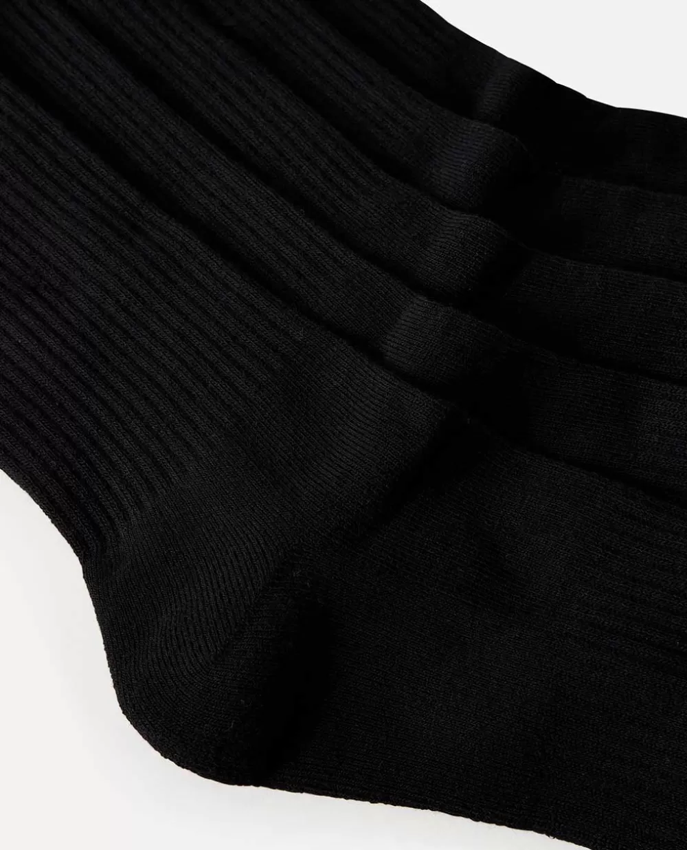 Rip Curl Vestuário | Acessórios>Pack De 5 Meias De Cano Médio Brand Black