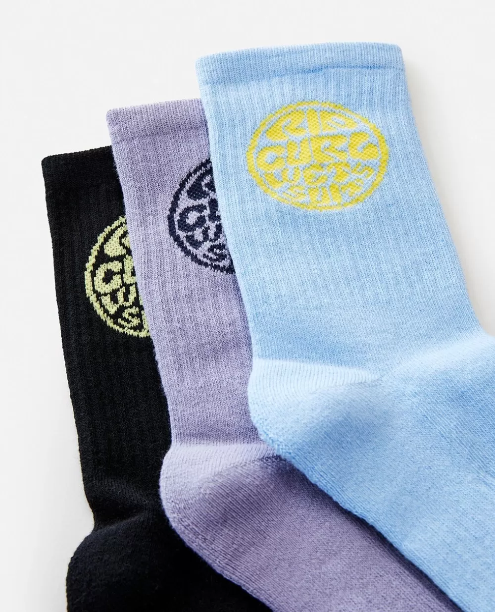 Rip Curl VESTUARIOPARA RAPAZ | Acessórios>Pacote Com 3 Pares De Meias Wetty Crew Para Rapaz Blue