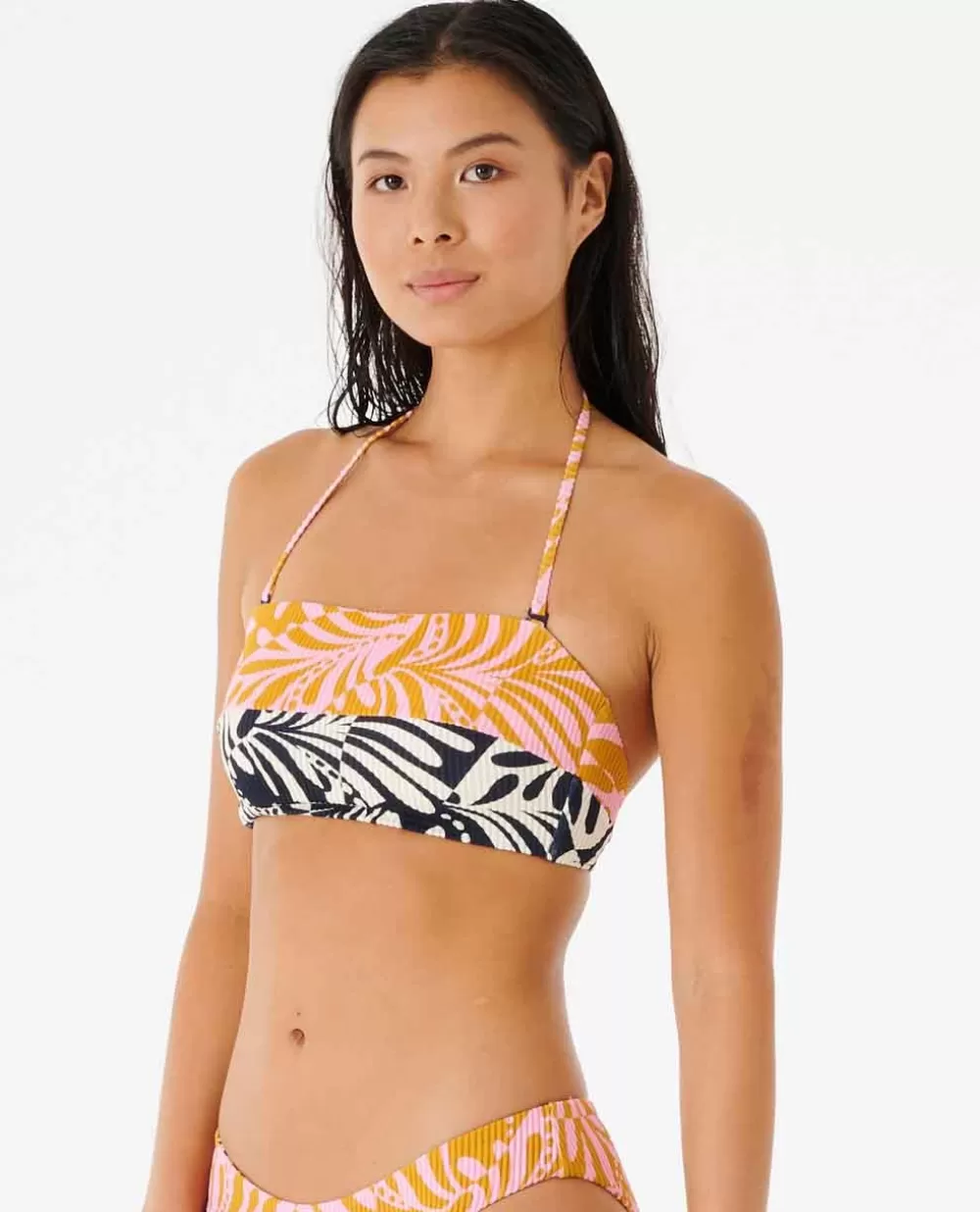 Rip Curl FATOS DEBANHO | Partes de cima de biquínis>Parte De Cima De Biquíni Afterglow Swirl Bandeau Pink