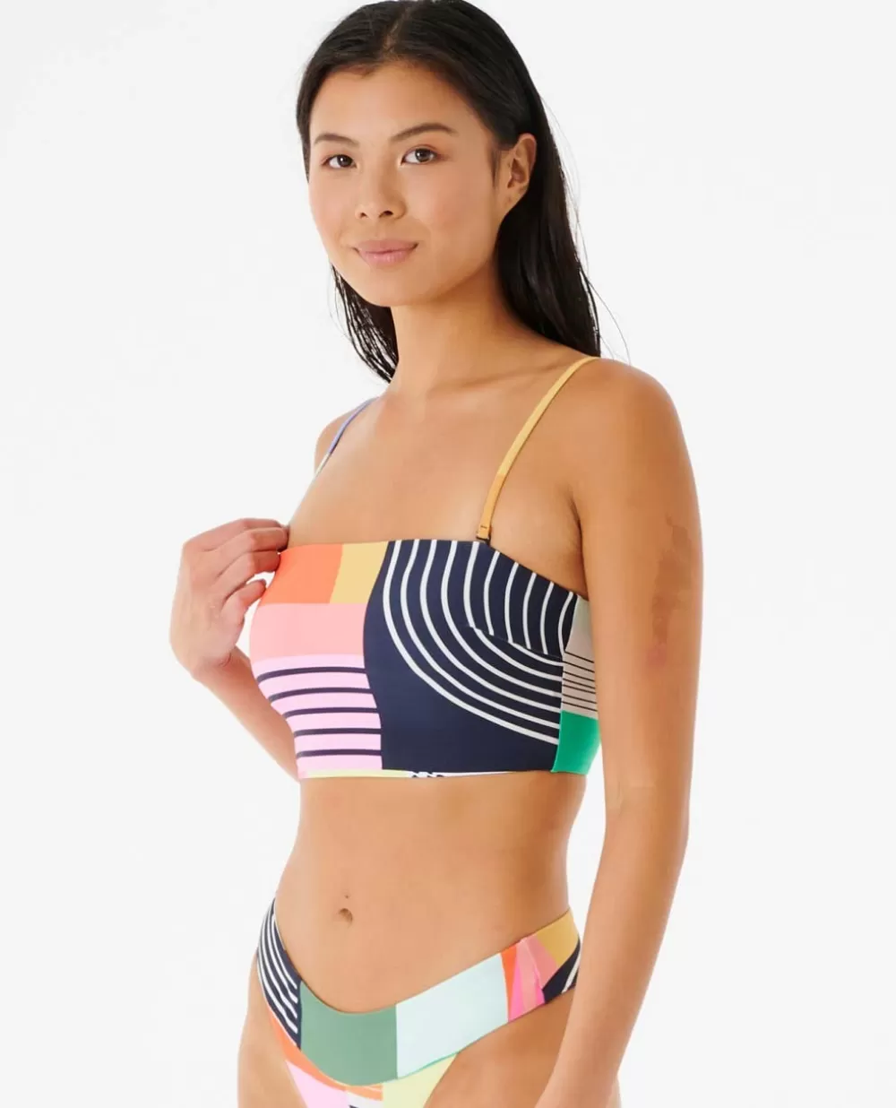 Rip Curl FATOS DEBANHO | Partes de cima de biquínis>Parte De Cima De Biquíni Day Break Long Line Bandeau Multico