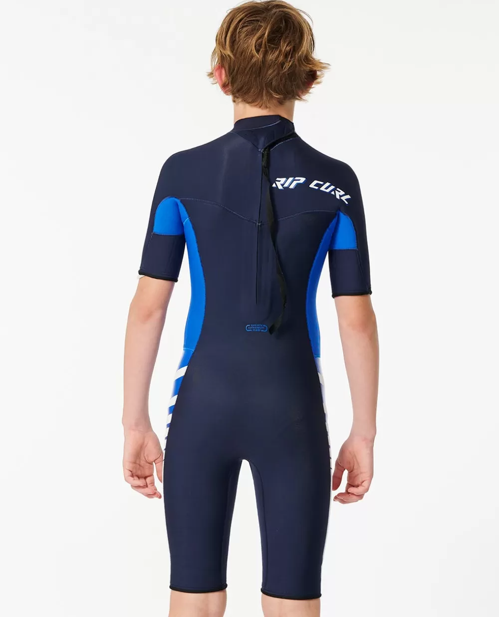 Rip Curl FATOS DEMERGULHOPARA RAPAZ | Fatos de primavera>Patrulha Da Madrugada Manga Curta 2/2 Com Fecho De Correr Atrás Para Rapaz Navy