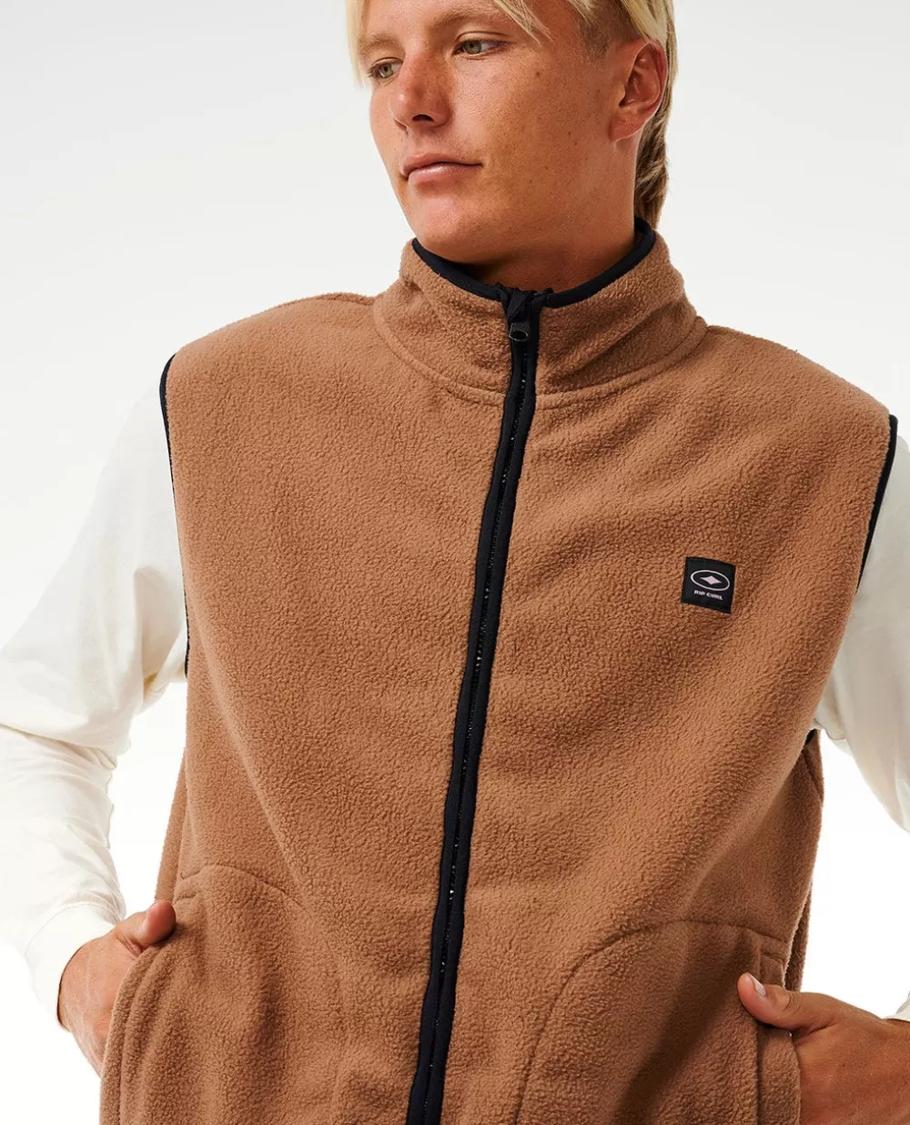 Rip Curl Vestuário | Camisolas com capuz e pulôvers>Produtos De Surf De Qualidade Colete Polar Vintage White