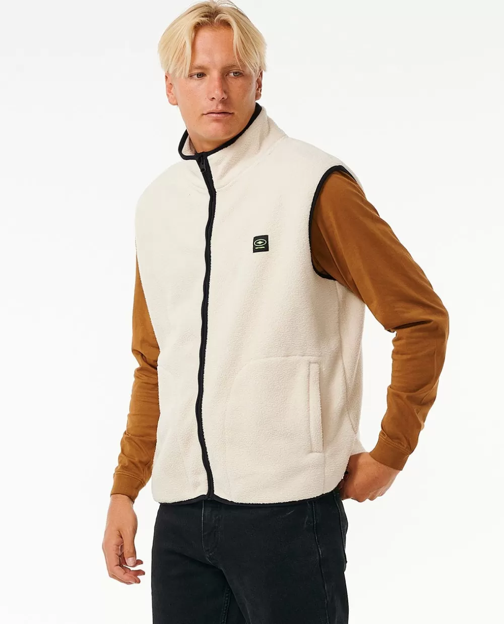 Rip Curl Vestuário | Camisolas com capuz e pulôvers>Produtos De Surf De Qualidade Colete Polar Vintage White