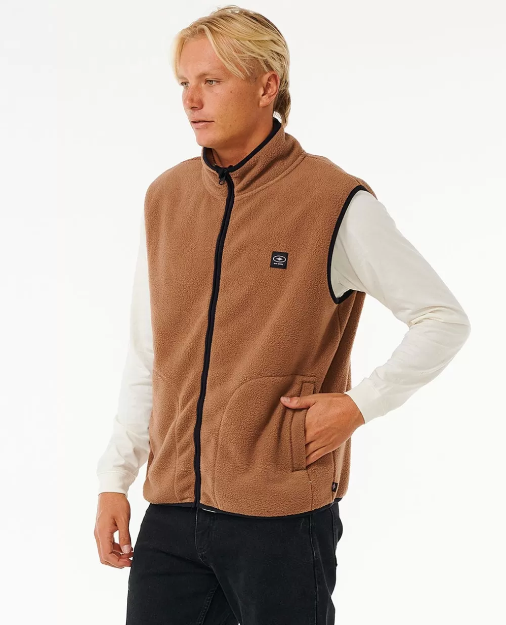 Rip Curl Vestuário | Camisolas com capuz e pulôvers>Produtos De Surf De Qualidade Colete Polar Vintage White