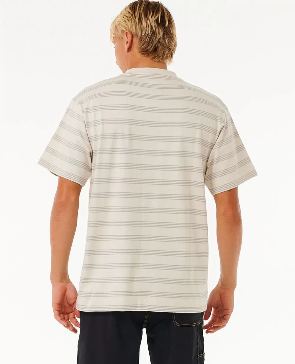 Rip Curl Vestuário | T-shirts e manga cava>Produtos De Surf De Qualidade T-shirt De Manga Curta Com Riscas Vintage White