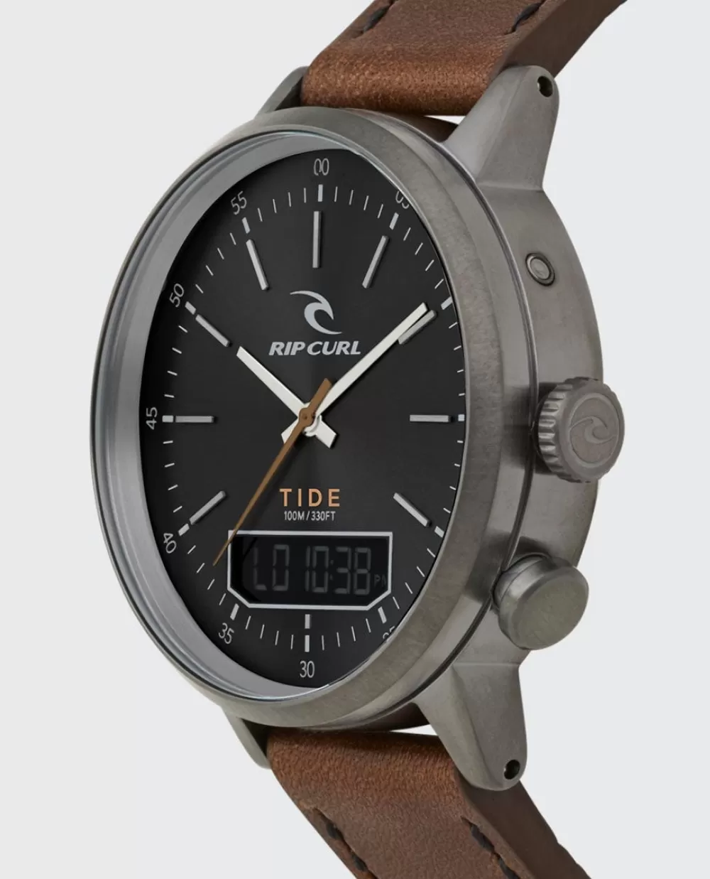 Rip Curl Relógios>Relógio Drake Tide Digital Leather Gunmetal