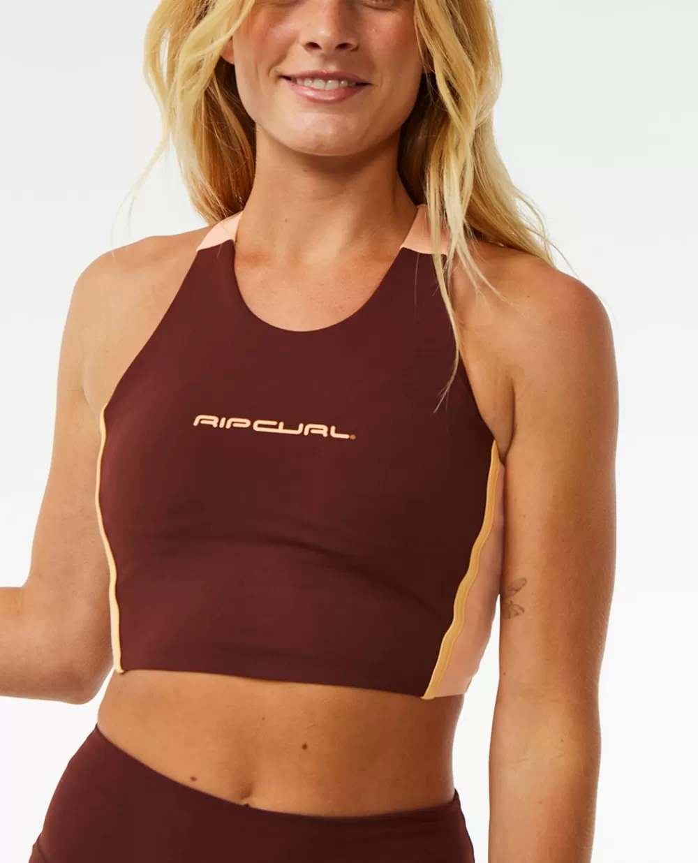 Rip Curl VESTUÁRIO | T-shirts e manga cava>Run Swim Surf Revival Crop Top