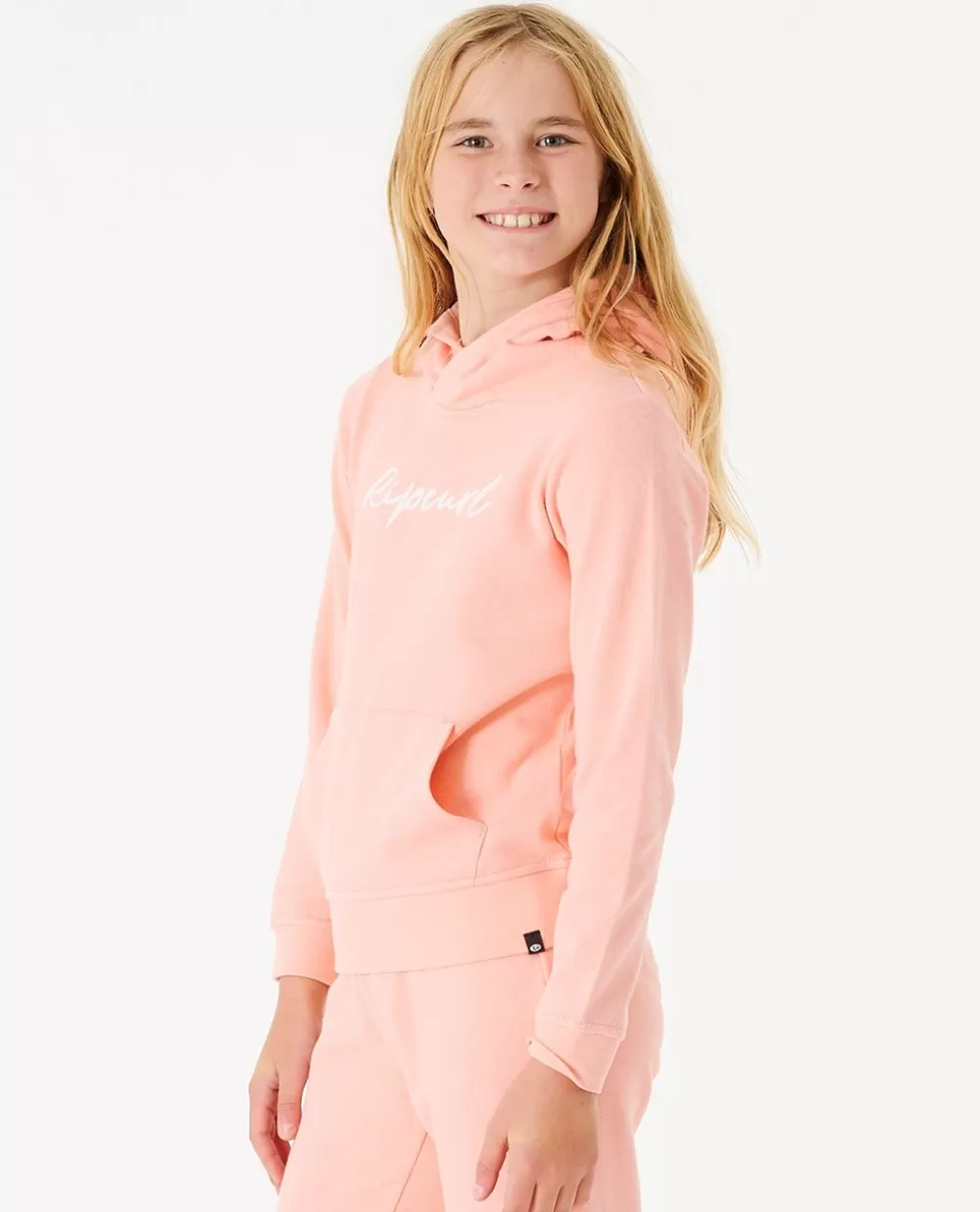 Rip Curl VESTUARIOPARARAPARIGA | Camisolas com capuz e pulôveres>Script Com Logótipo E Capuz Em Velo Para Menina Peach