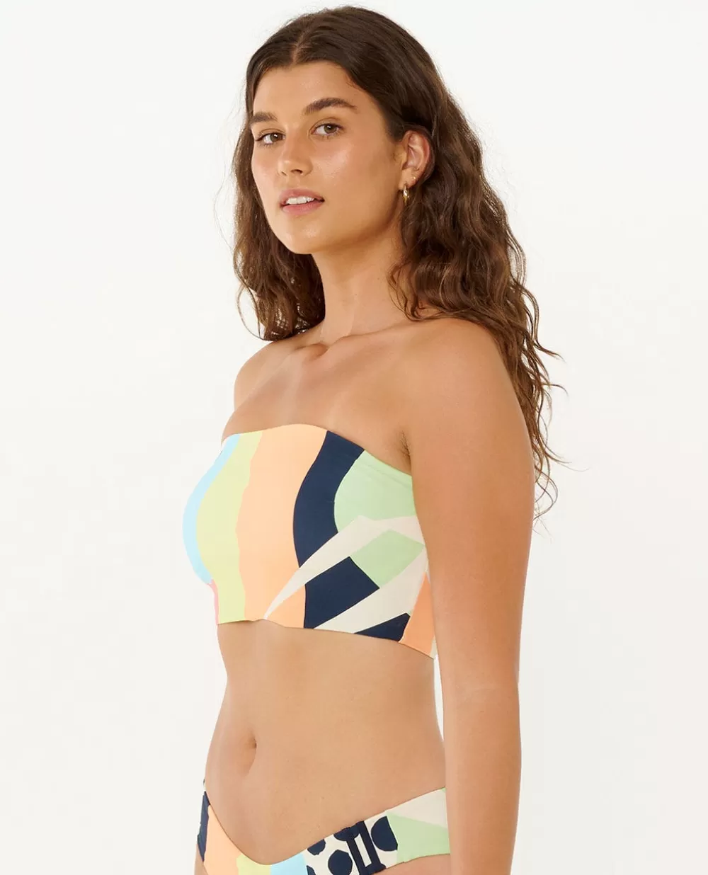 Rip Curl FATOS DEBANHO | Partes de cima de biquínis>Sunny Point Bandeau Bikini Top Multico