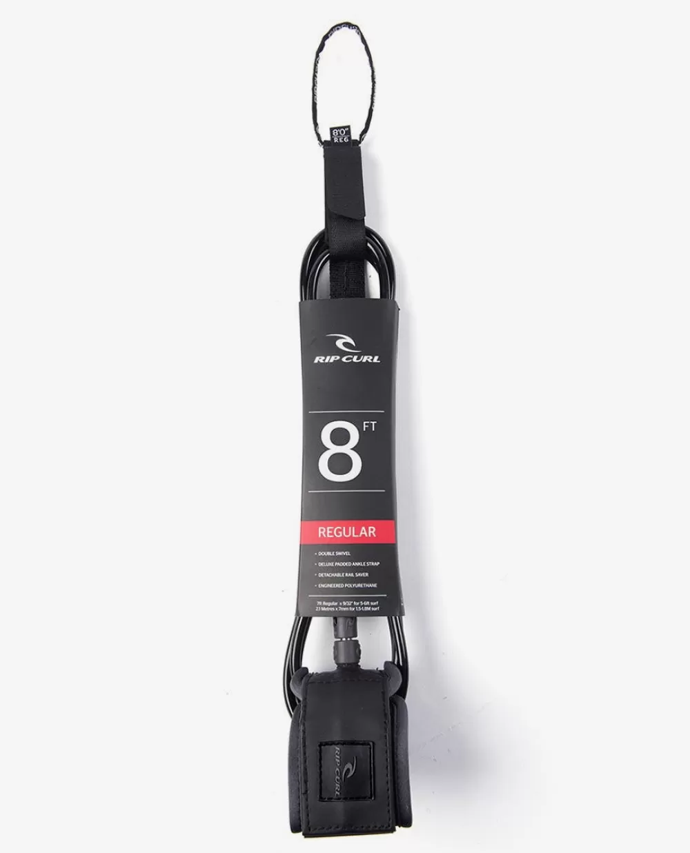 Rip Curl Equipamento | Equipamento de surf>Surf Grip De Corda De Competição Para A Prancha 8'0 Reg Leash Black