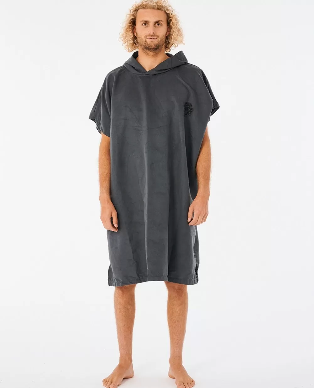 Rip Curl Equipamento | Toalhas e Ponchos>Toalha Com Capuz Embalável Surf Series Black