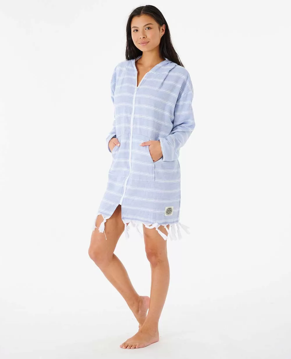Rip Curl Acessórios | EQUIPAMENTO>Toalha Com Fecho De Correr Inteiro E Capuz Blue