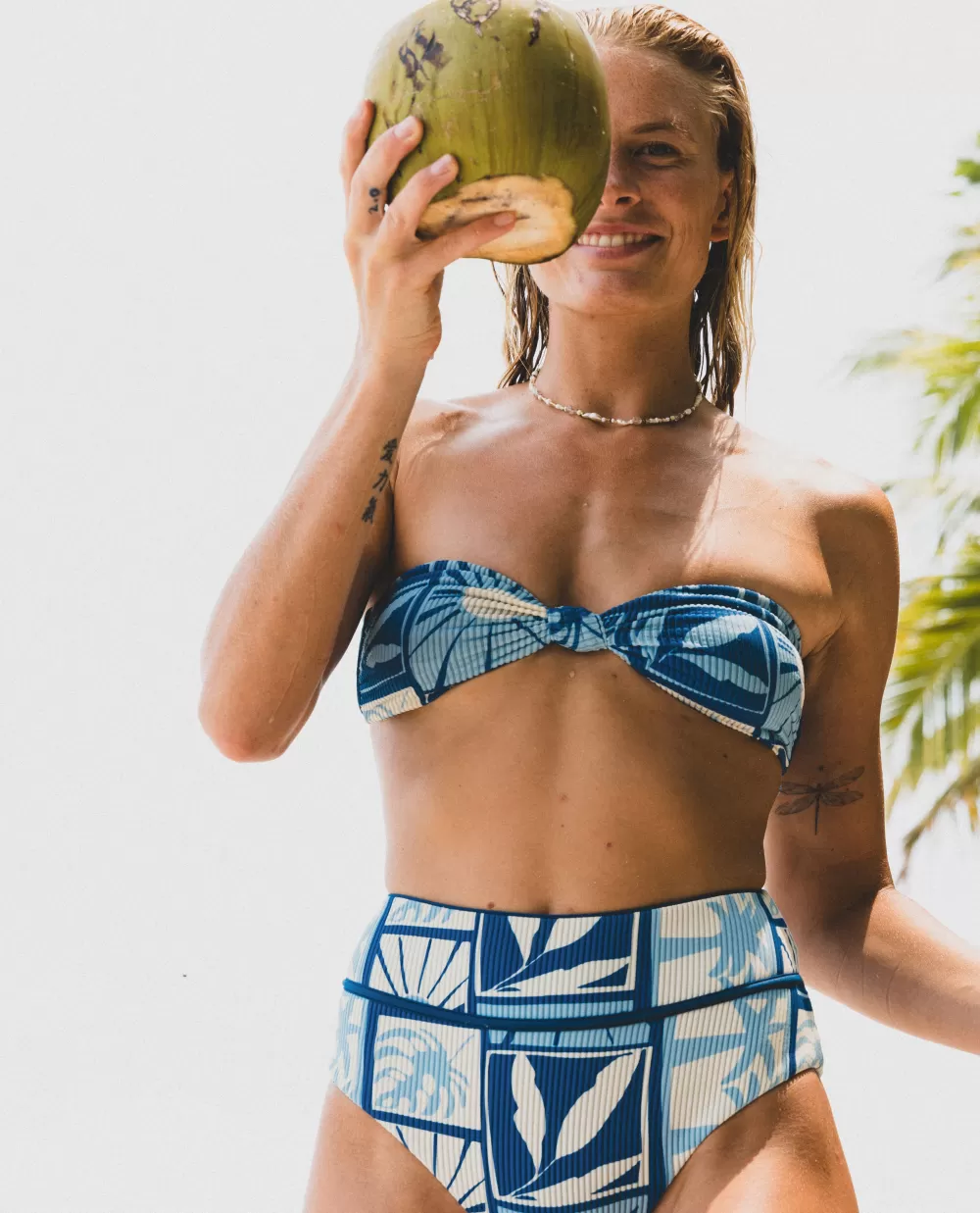 Rip Curl FATOS DEBANHO | Partes de cima de biquínis>Top De Biquíni Bandeau Santorini Sun Blue