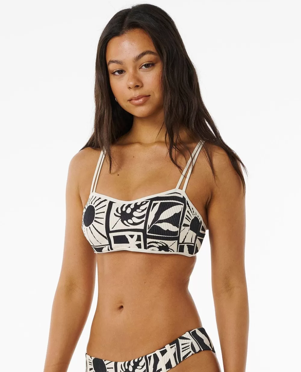 Rip Curl FATOS DEBANHO | Partes de cima de biquínis>Top De Biquíni Com Copa Em D Santorini Sun Blue