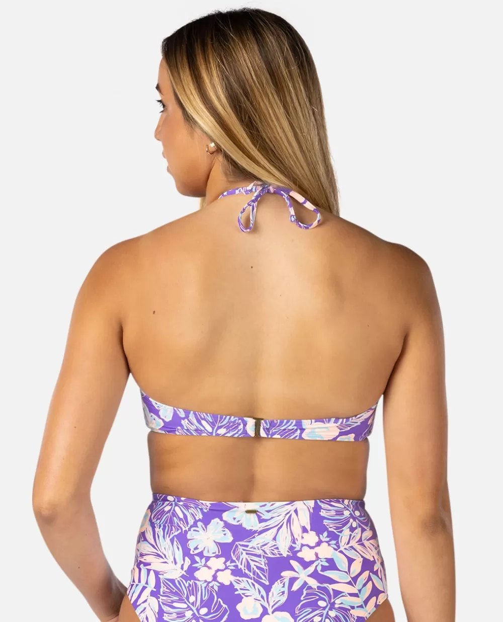 Rip Curl FATOS DEBANHO | Partes de cima de biquínis>Top De Biquíni Com Halteres Palm Party Purple