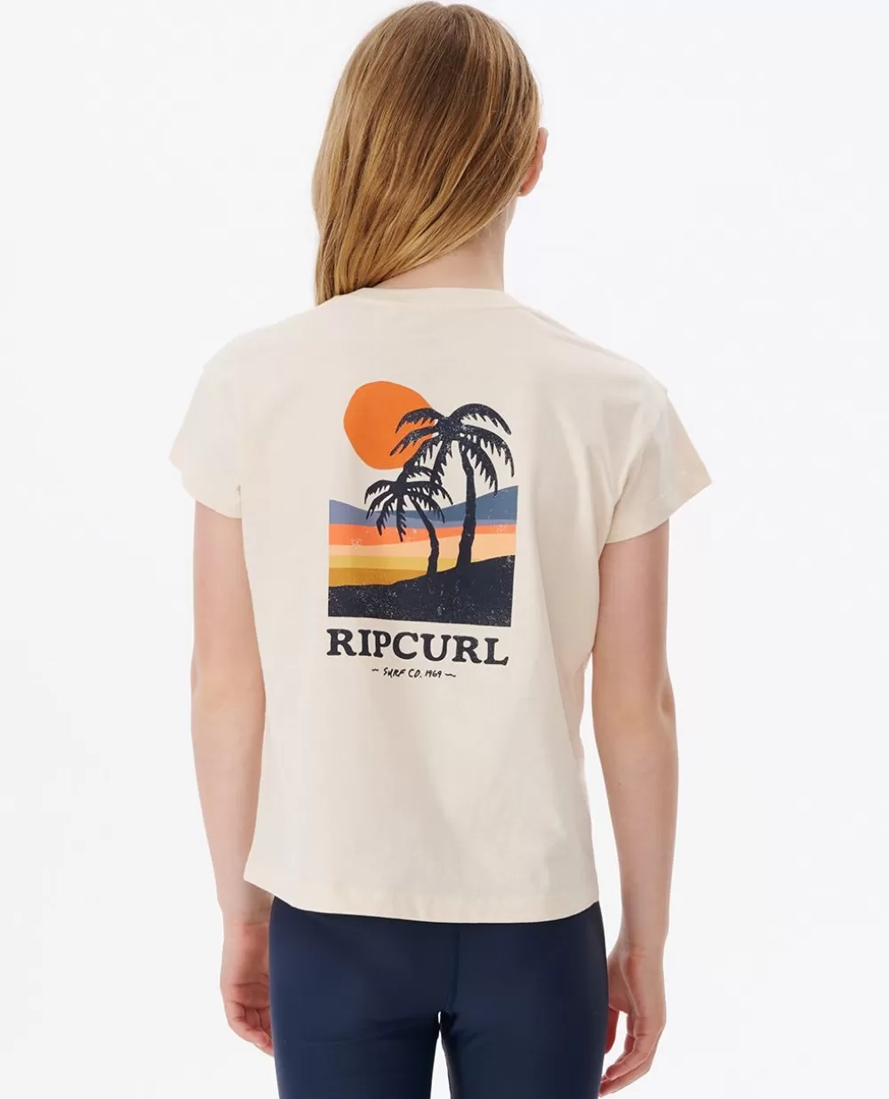 Rip Curl VESTUARIOPARARAPARIGA | Tops e t-shirts>T-shirt Cosmic Sun Crop Para Menina