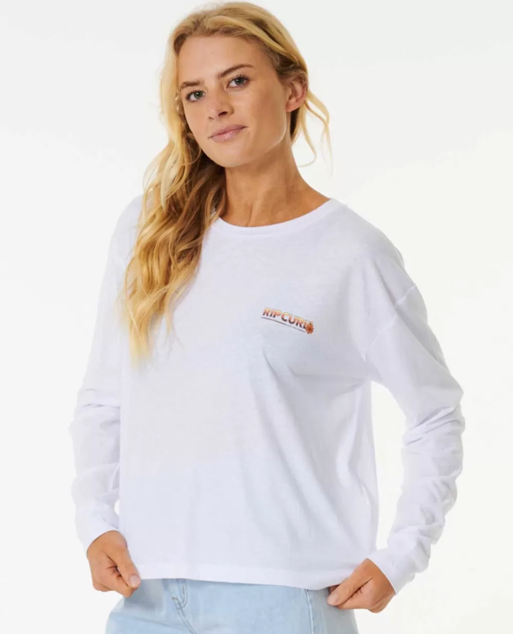 Rip Curl VESTUÁRIO | T-shirts e manga cava>T-shirt De Manga Comprida Sunrise Session White