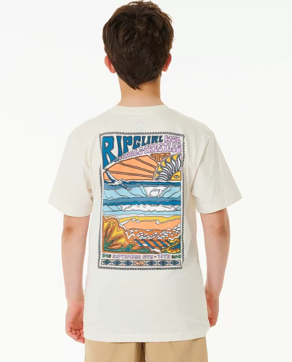 Rip Curl VESTUARIOPARA RAPAZ | Tops e t-shirts>T-shirt De Manga Curta 2023 Ripcurl WSL Finals Para Crianças