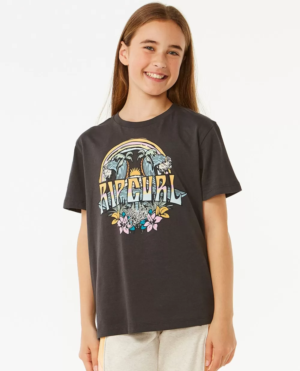 Rip Curl VESTUARIOPARARAPARIGA | Tops e t-shirts>T-shirt De Manga Curta Block Party Menina White