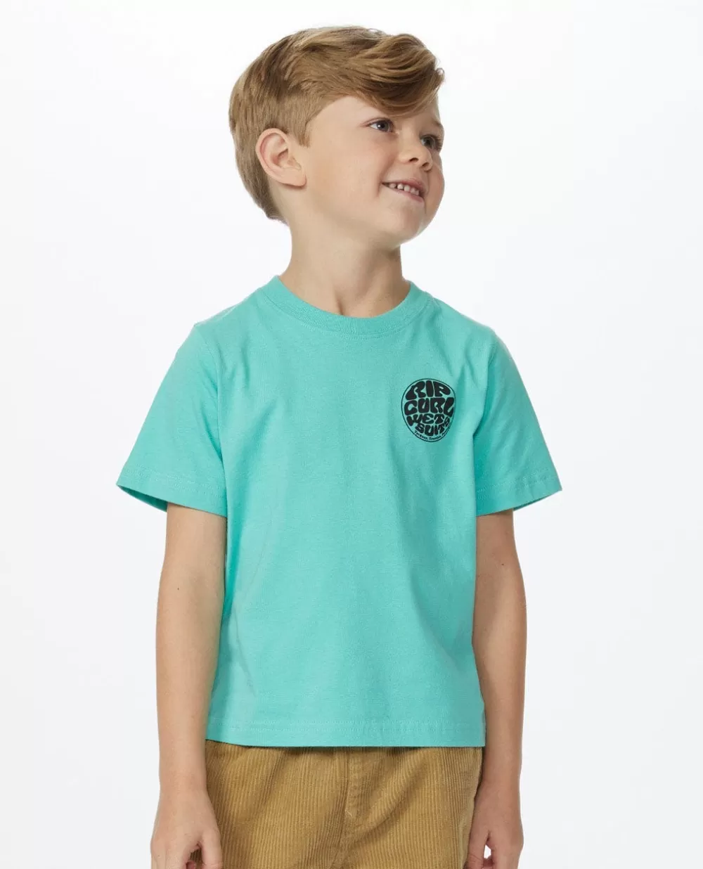 Rip Curl VESTUARIOPARA RAPAZ | Tops e t-shirts>T-shirt De Manga Curta Com ícone De Fato De Mergulho Rapaz Aqua