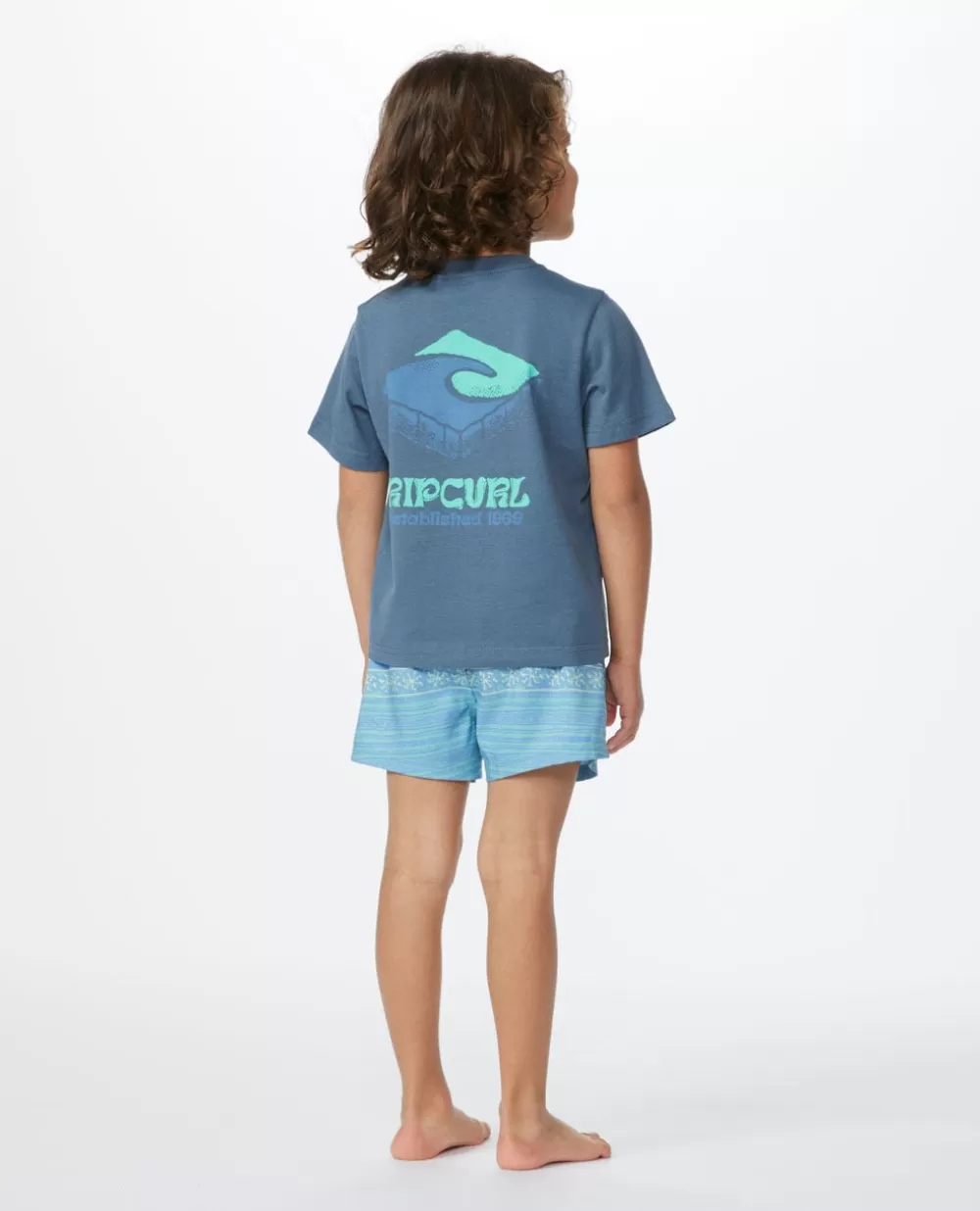 Rip Curl VESTUARIOPARA RAPAZ | Tops e t-shirts>T-shirt De Manga Curta Com Logótipo Mystic Waves Para Rapaz
