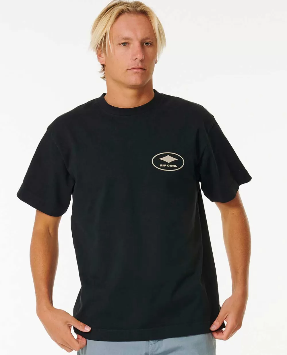 Rip Curl T-shirts e manga cava | Quality Surf Products>T-shirt De Manga Curta Oval Quality Surf Products Black