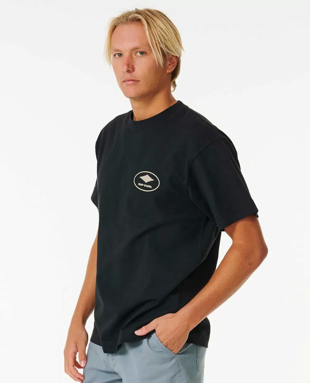 Rip Curl T-shirts e manga cava | Quality Surf Products>T-shirt De Manga Curta Oval Quality Surf Products Black