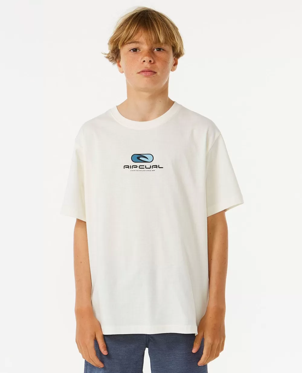 Rip Curl VESTUARIOPARA RAPAZ | Tops e t-shirts>T-shirt De Manga Curta Pill Icon Rapaz Bone