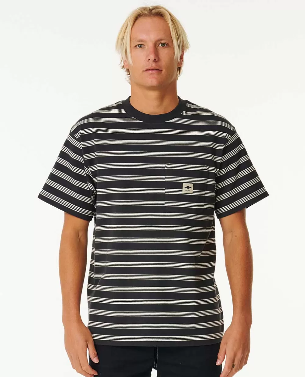 Rip Curl Vestuário | T-shirts e manga cava>T-shirt De Manga Curta às Riscas Quality Surf Products Tradewinds