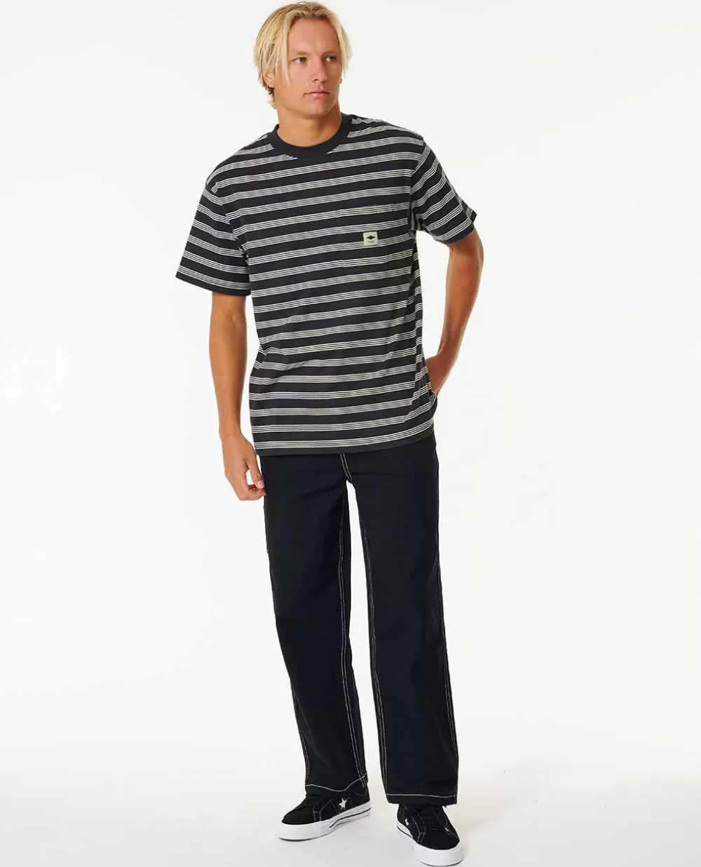 Rip Curl Vestuário | T-shirts e manga cava>T-shirt De Manga Curta às Riscas Quality Surf Products Tradewinds