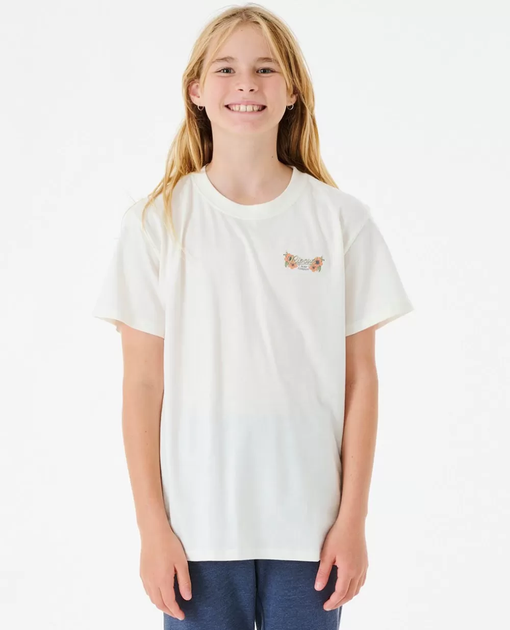 Rip Curl VESTUARIOPARARAPARIGA | Tops e t-shirts>T-shirt Hula Surfer Para Rapariga Bone