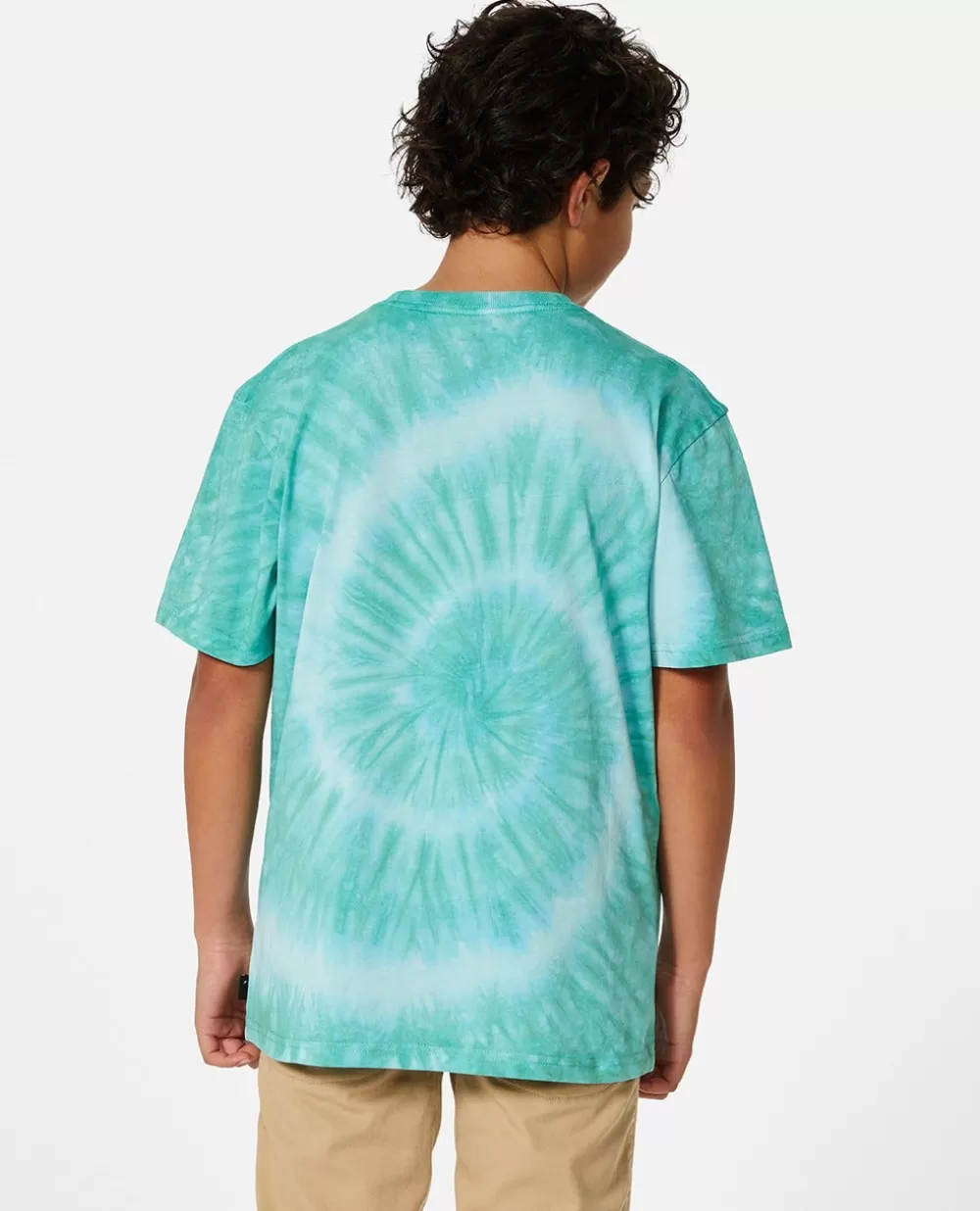 Rip Curl VESTUARIOPARA RAPAZ | Tops e t-shirts>T-shirt Shred Tie Dye De Manga Curta Para Rapaz Aqua