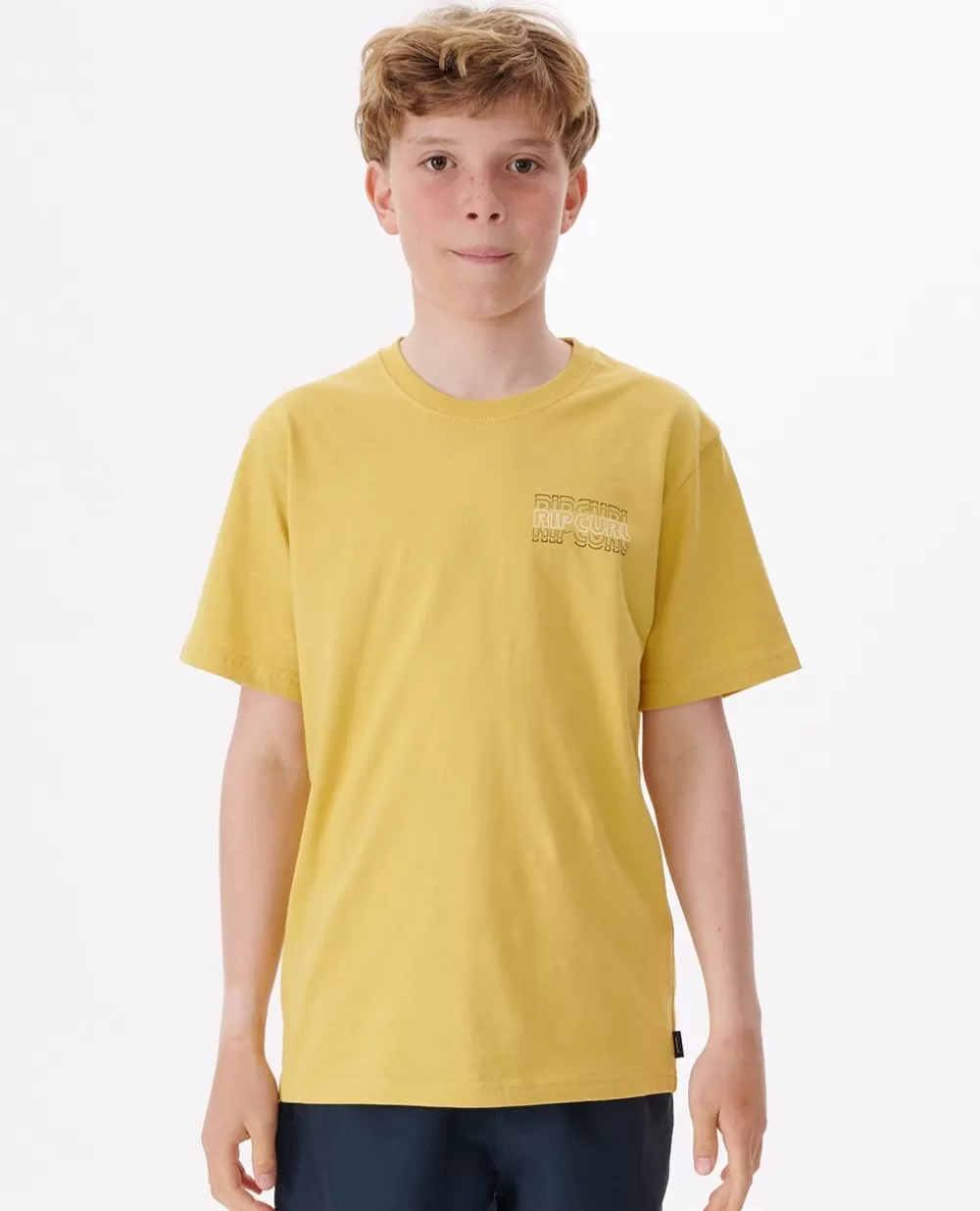 Rip Curl VESTUARIOPARA RAPAZ | Tops e t-shirts>T-shirt Surf Revival Com Logótipo Para Rapaz Yellow Daze