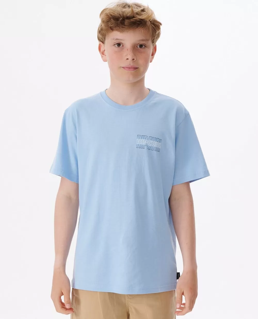 Rip Curl VESTUARIOPARA RAPAZ | Tops e t-shirts>T-shirt Surf Revival Com Logótipo Para Rapaz Yellow Daze