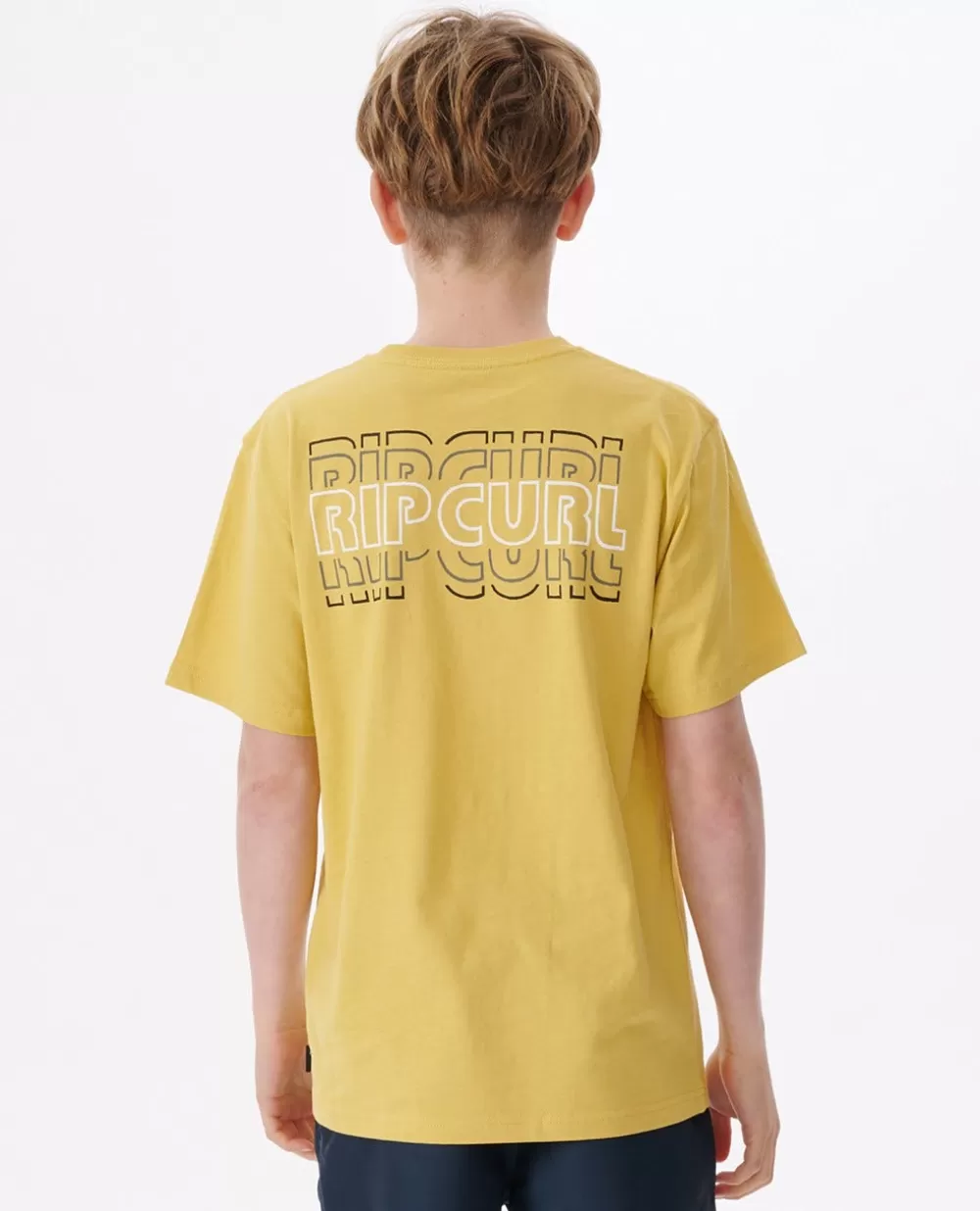 Rip Curl VESTUARIOPARA RAPAZ | Tops e t-shirts>T-shirt Surf Revival Com Logótipo Para Rapaz Yellow Daze