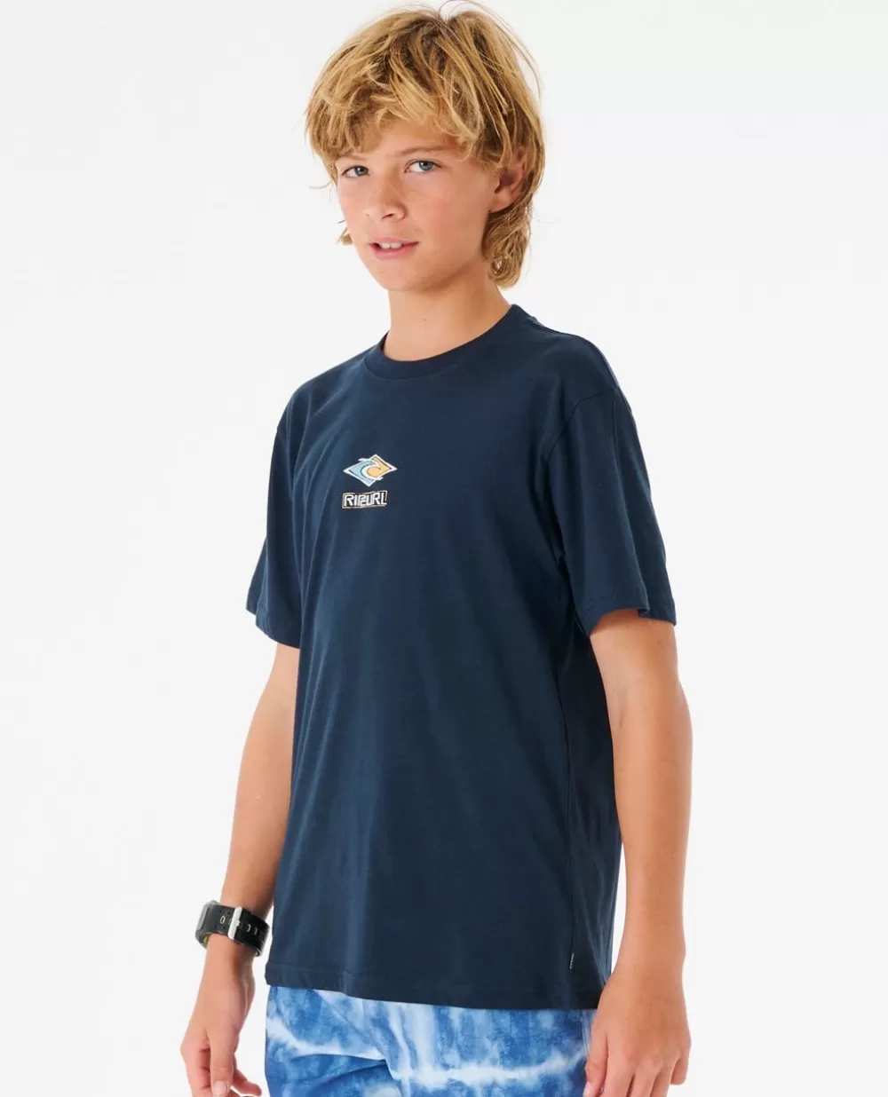 Rip Curl VESTUARIOPARA RAPAZ | Tops e t-shirts>T-shirt Tube Heads Com Logótipo Para Rapaz Dark Navy