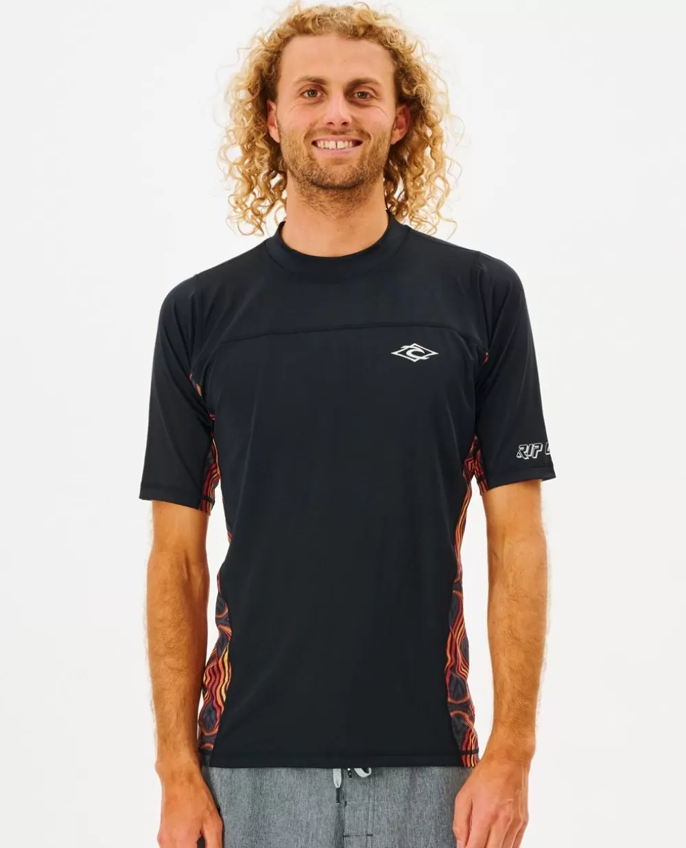 Rip Curl ROUPA DE MERGULHO | Camisolas em rash>T-shirt UV Drive Relazada E Manga Curta Black