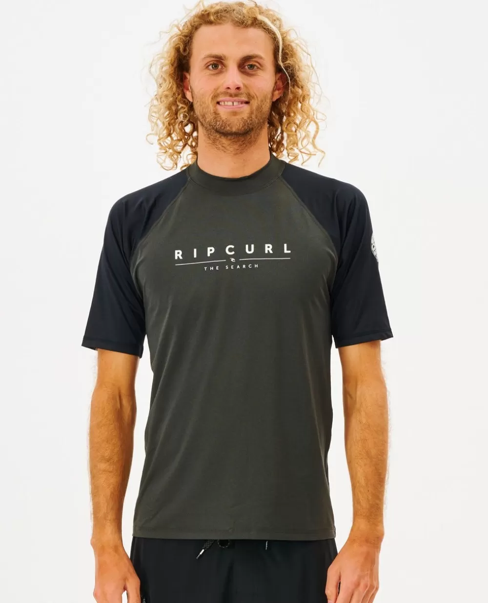 Rip Curl ROUPA DE MERGULHO | Camisolas em rash>T-shirt UV Shockwaves De Manga Curta Black Marle